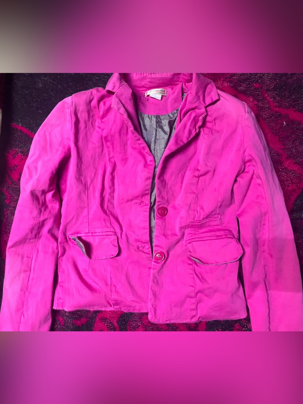 a'gaci Hot Pink Women's Blazer Jacket